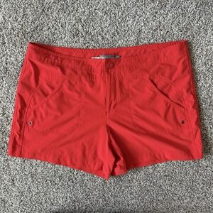 Athleta Costa Short Saffron Red 4 pocket UPF 50 Beach Quick Dry Size 12
